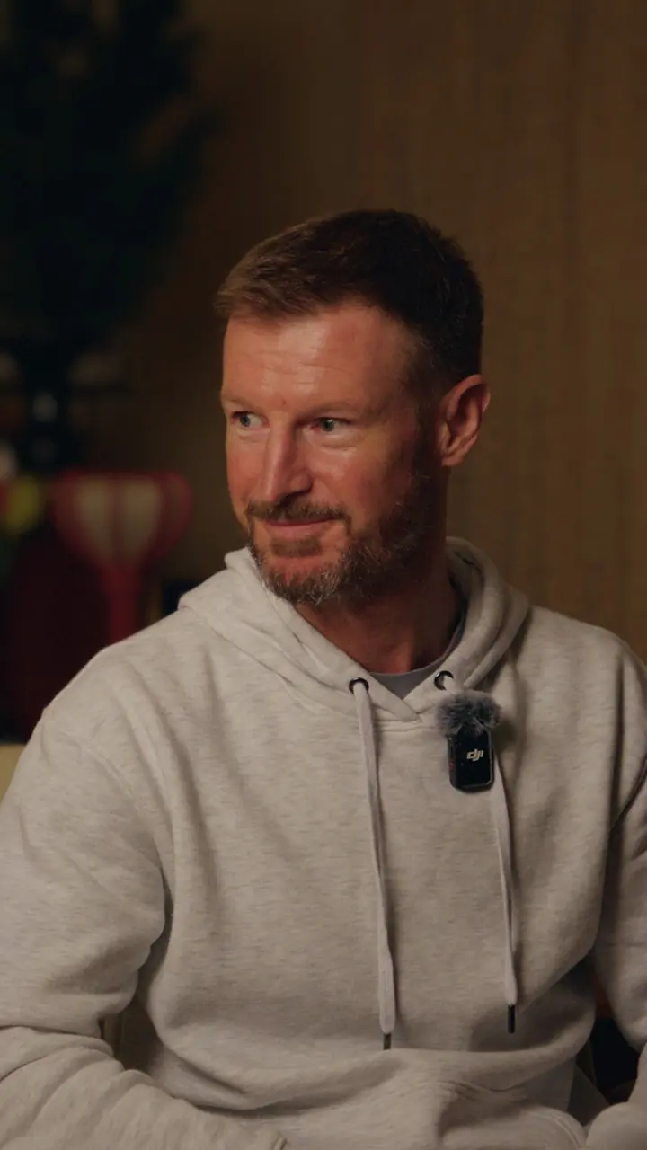 One of Harrison’s clients, filmed giving his testimony in the temple room, September 2026